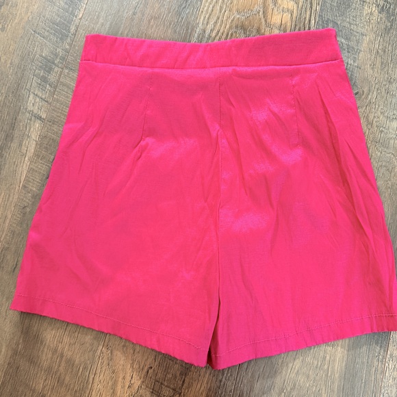 Hot pink rave party set short + triangle rhinestone halter bikini style small - Picture 4 of 6